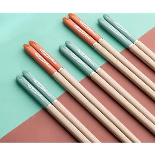 5 Pairs Japanese Chopsticks Cute Fish Healthy Chinese Reusable Kitchen Sushi Food Stick Tableware Sushi Chopstick