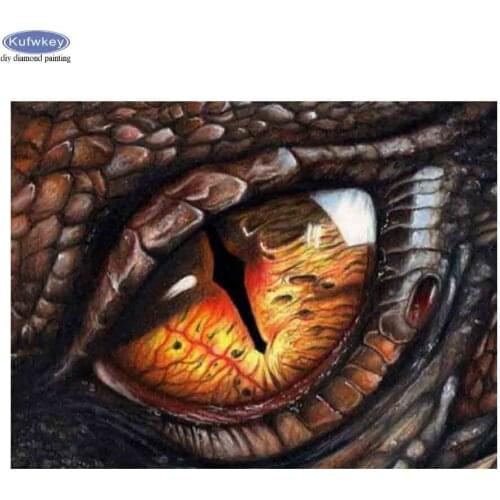 5D Diamond Painting Needlework Diamond Embroidery Dragon Eyes Hot Sale Mosaic Picture Handmade Gift Rhinestone Wall Decoration