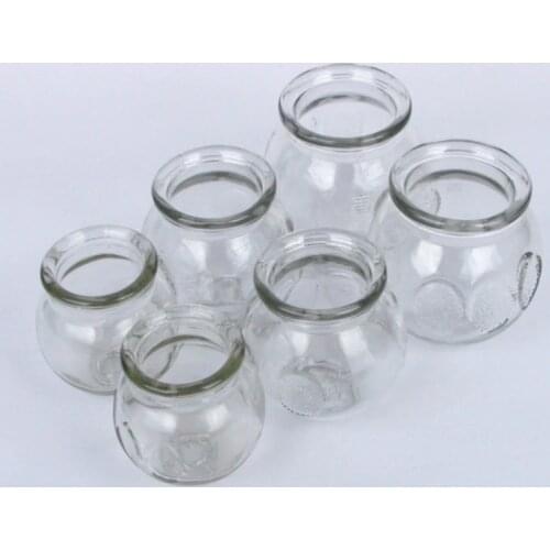 6PCS set Glass Cupping Therapy Set Fire Cup Vacuum Cupping Therapy Device Cupping Cups Massage Fire Cupping Chinese Health