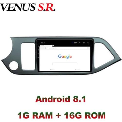 VenusSR Android 8.1 2.5D car dvd for KIA PICANTO Morning 2011-2014 multimedia headunit GPS gps navigation