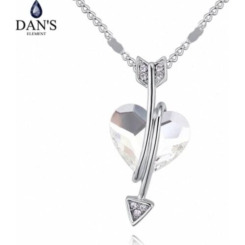 DANS ELEMENT 4 Colors Real Rose Gold Color Austrian Crystals Sweater pendant necklace for women monkey style #132150