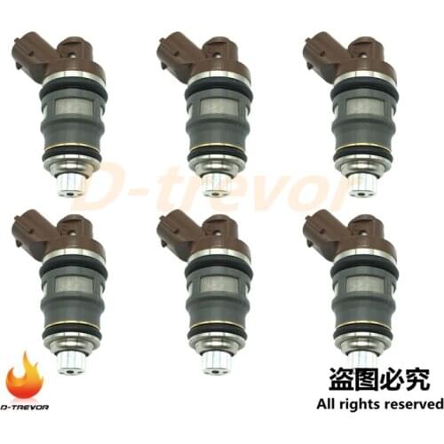 6Pcs 1001-87092 Fuel Injector Nozzle for Toyota MR2 Celica Supra Turbo 3SGTE 2JZGTE OEM 100187092