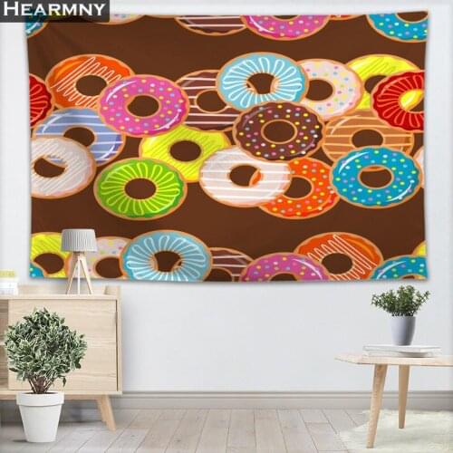 Custom Donuts Pattern Wall Tapestry Home Decorations Wall Hanging Forest Tapestries For Bedroom 130x150CM,140x250CM