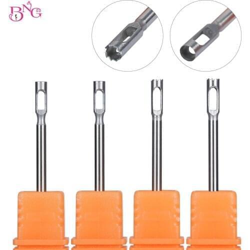 BNG Pedicure Tools Remove Corn Stainless steel Corn Drill Bit Drill Accessories 3/32" Rotary Burr Bits For Pedicure