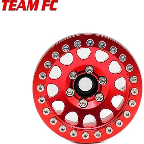 4pcs Aluminum Alloy 1.9 Beadlock Wheels Rims for 1/10 RC Crawler Axial SCX10 SCX10 II 90046 TRX4 D90 S314