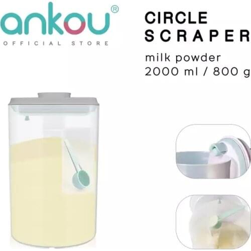 2000ml Air Tight Milk Powder Container With Scraper Leakproof Formula Dispenser BPA-Free Sealed Food Snacks Storage Bottle Box