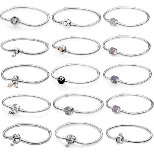 PDB SL high quality 925 sterling silver series fashion charm DIY bracelet suitable for bead charm female bracelet jewelry gift