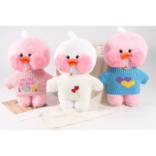 30cm Soft LaLafanfan Cafe Duck Plush Toy Stuffed Animals Soothing Playmate Kids Toys Plush Pillow Christmas Birthday Gifts
