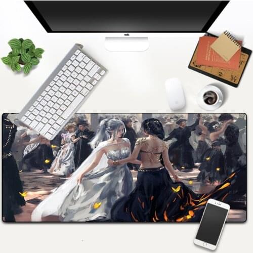 Mouse Pad Gaming Desk Pads Writing Mats Ghost Sword Princess Large Computer Gamer Keyboard Laptop Mouse Mat Mousepad for PC