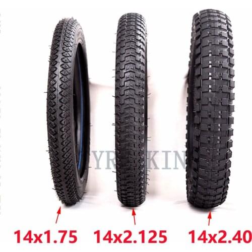 14X1.75 14x2.125 14x2.40 Childrens Bicycle Inner Tube Outer Tire 14 Inch Baby Carriage Tyre Wheel Accessories