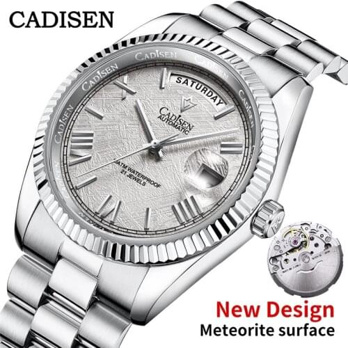 2020 NEW CADISEN mens Watches mechanical automatic watch men 100M waterproof sport wristwatch auto date luxury business watch