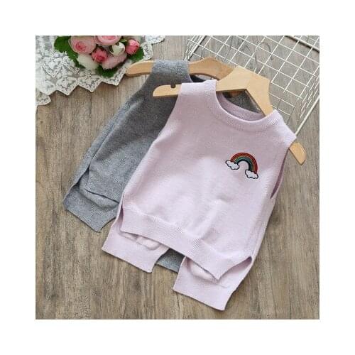 New Childrens Vest for Boys Spring Autumn Knitted Baby Vests Fashion Waistcoat for Girls Baby Clothes Kids Tops Jackets Outwear