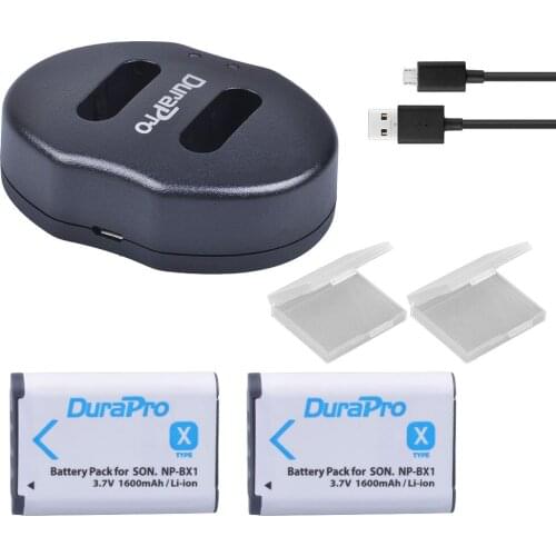 NP-BX1 1600mAh Battery + Dual Charger for Sony DSC RX1 RX100 AS100V M3 M2 HX300 HX400 HX50 HX60 GWP88 AS15 WX350
