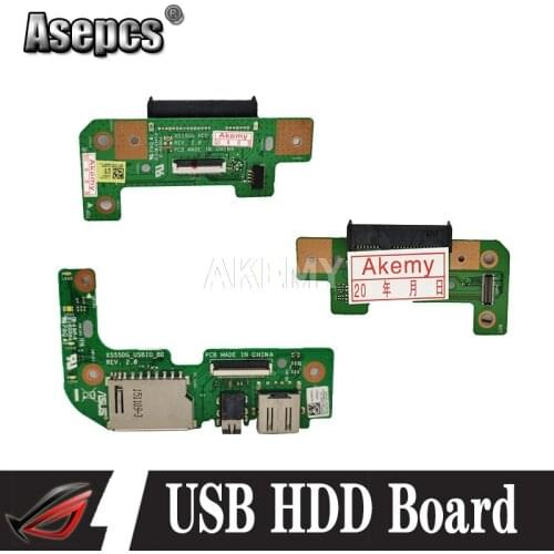 Originally For Asus X555D X555DG X555Q X555QG USB HDD board AUDIO CARD Adapter HDD BOARD tested with cable