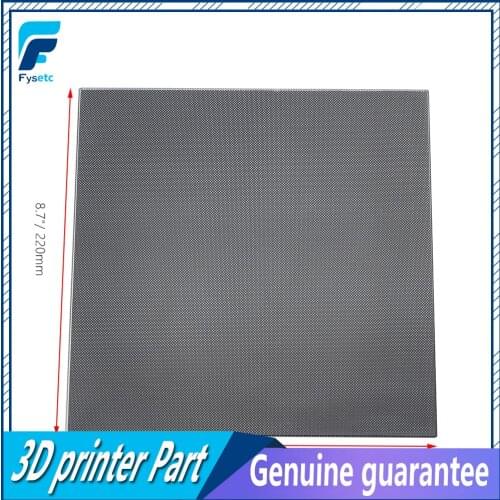 3D Ultrabase 3D Printer Platform Heated Bed Build Surface Black Glass Plate 220*220*4mm For Anet Cr-2020 Cr-8