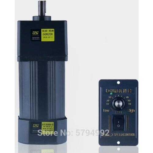 180W 220V AC Gear Speed Motor / Geared Motor 5IK120RGN-CF Motor + Speed Governor