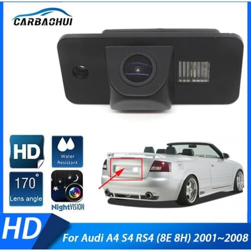 Back up Parking Camera 170 Degree CCD Special Car Rear View Reverse Camera Waterproof For Audi A4 S4 RS4 (8E 8H) 2001 ~ 2008