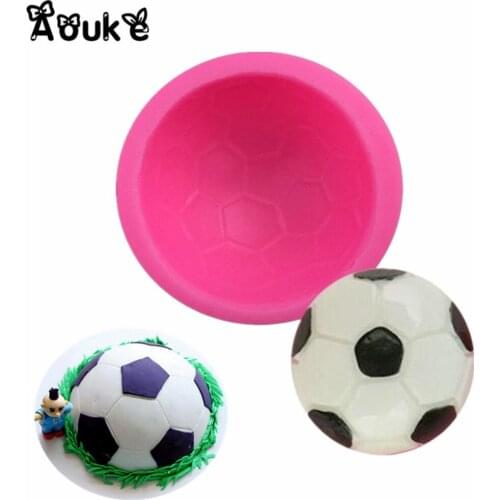 Football Shape Fondant Cake Silicone Mold Cookie Embossed Molds Chocolate Pudding Mould Kitchen Baking Cake Decoration Tools