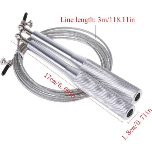 Speed Jump Rope Steel Wire Bearing Skipping Rope Gym Fitness Boxing Jump Rope U7EF