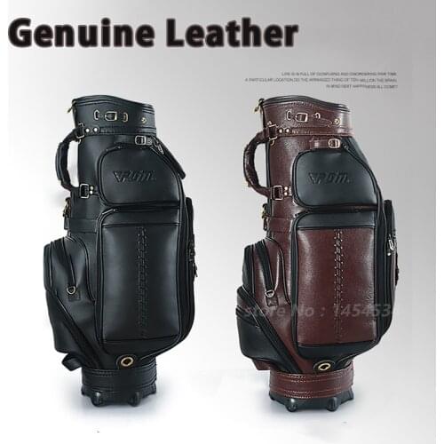 Golf Genuine Leather Bag Standard Ball Package High Quality Men Personalized Sport Golf Travel Cart Bag Custom / Team / Name PGM