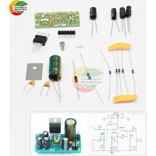 Ziqqucu TDA2030A Electronic Audio Power Active Speaker Hifi Hi-Fi Amplifier Board Mono 18W DC 9V-24V 12V 25mA AMP DIY Kit