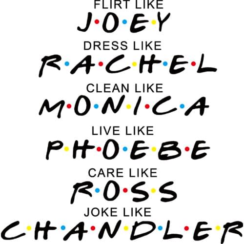 Friends Iron-on transfers for clothing stripes appliques thermo stickers on clothes heat-sensitive patches custom patch tops