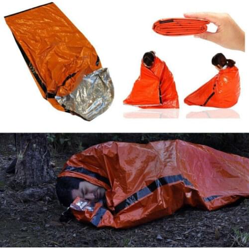 Outdoor First-Aid Survival Emergency Tent Blanket Sleep Bag Camping Shelter Gear