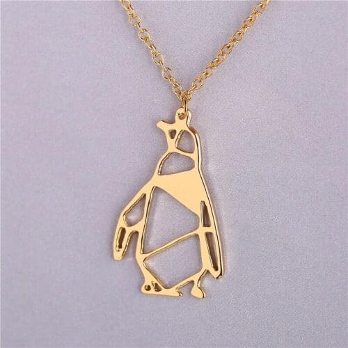 Europe and the United States popular, lucky unique penguin necklace jewelry.Give gifts to friends