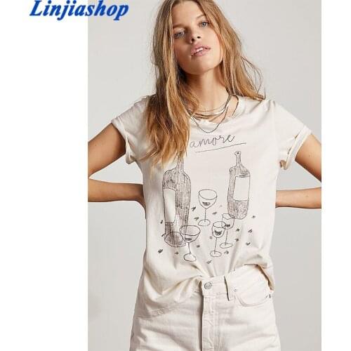 New Women Stylish Print T Shirt 2021 Short Sleeve O Neck Tees Ladies Summer Streetwear Chic Tops