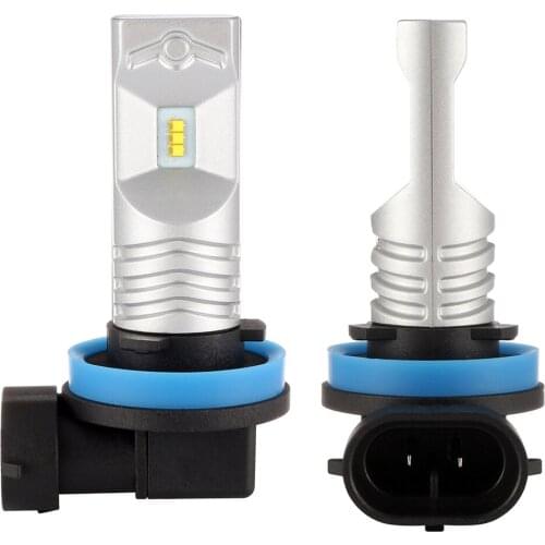 2xPowered By LumiledZES Chips 80W 6000K White H16 Tipo 2 LED Bulbs for Fog Light Lamp DRL For Corolla and Japanese Cars