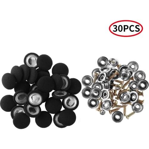 30 Headliner Repair Buttons Universal Cars Interior Ceiling Cloth Fixing Screw Cap Fasteners Decorative Snap Rivets Roof Buckles