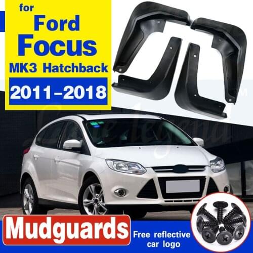 For Ford Focus 3 MK3 Hatchback 2011 - 2018 set Mud Flaps Mudguards Mudflaps Splash Guards 2016 2017 2015 2014 2013 2012