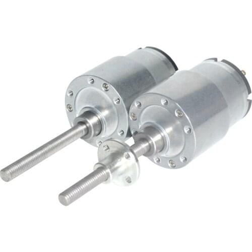12V Electirc Motor M6*50MM Threaded shaft Long Shaft DC Motor with Flange