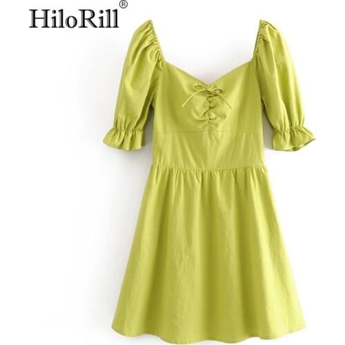 HiloRill Solid Summer Dresses