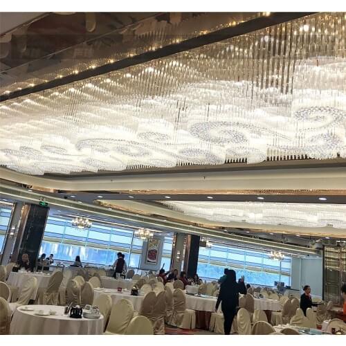 Hotel hotel lobby lobby crystal lighting sales building sand table dining room banquet restaurant KTV project lamps