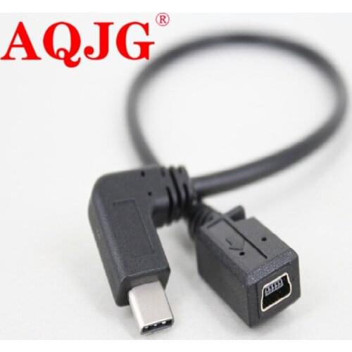 90 degree USB 3.1 Type C Male to Mini USB Female Data Cable for Google Nexus 6p/Letv