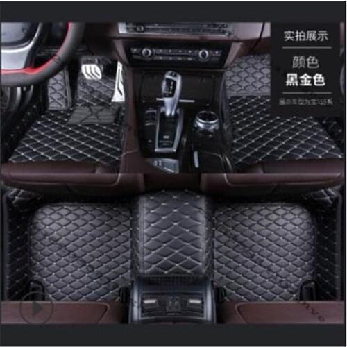 Leather Car floor matsfor Hyundai Accent 2009-2011 Custom auto foot Pads automobile carpet cover