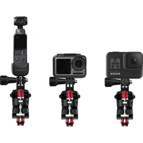 Mountain bike Bicycle clip bracket base mount for goPro 8 7 6 5 / Osmo Action / Osmo Pocket gimbal sport camera Accessories