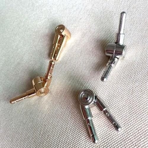 Metal Silver Hinger aluminum Buckle Clutch tube clutch bag frame Handbag Handle