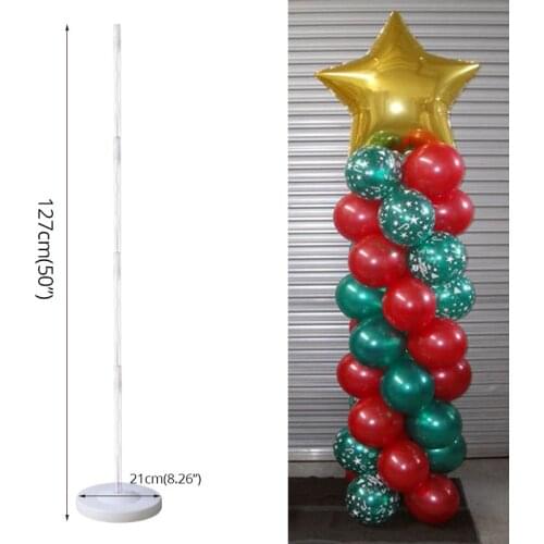 Birthday Balloon Column Kit Plastic Balloon Arch Stand with Base and Pole for Birthday Party Latex Ballons Holder Wedding