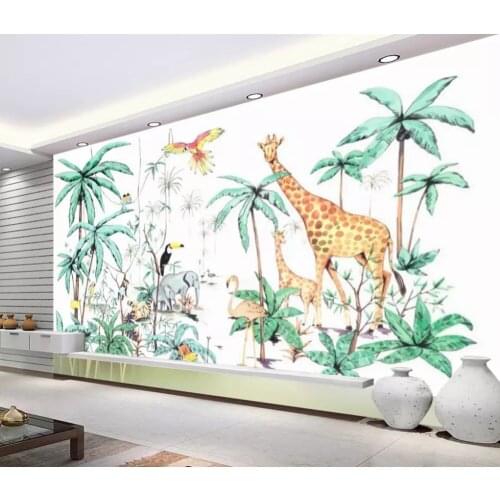 Bacal Custom 3D mural wallpaper European retro hand-painted floral TV sofa background wall painting decorative wallpaper murals
