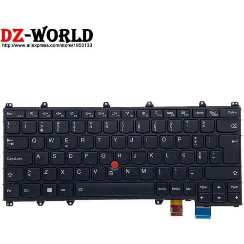 New Original PT Portuguese Backlit Keyboard for Lenovo Thinkpad Yoga 260 20FE Laptop 00PA228 00PA146