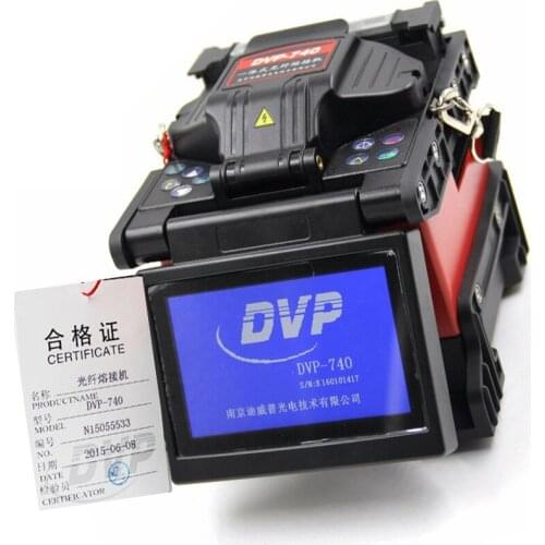 Original Multi-languageTTH Fiber Optic Splicing Machine Optical Fiber DVP-740,FTTH fiber optic welder ARC Fusion Splicer