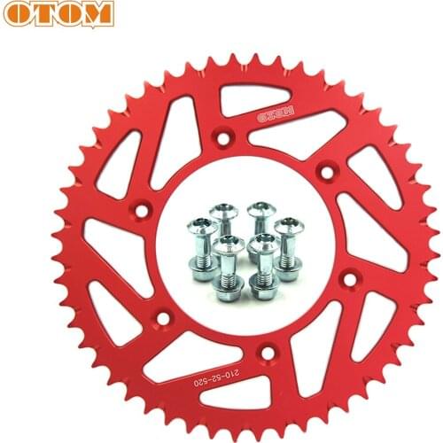 OTOM Motorcycle 52T Rear Sprocket-A1 7075 Aluminum The Latest Style Chain Plate For HONDA CR125/250R CRF250R 250X 450R/X 450RX