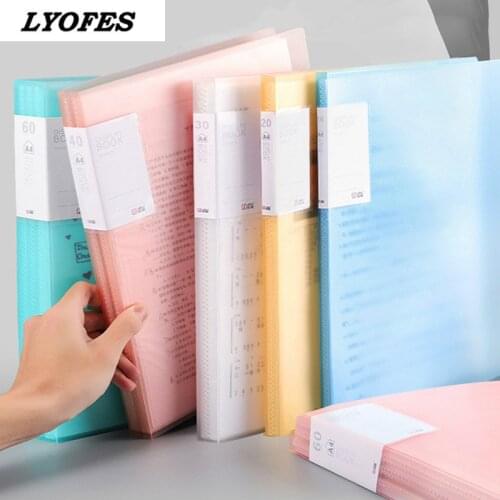 File Folder A4 10/20/30/40 Pockets Folder Pocket Stationery Office School Supplies Planner Accessories Document Organizer