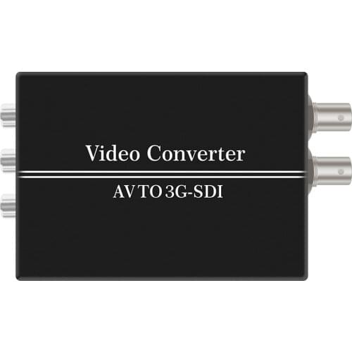 AV to SDI 3G Converter R/L CVBS RCA to 3G HD-SDI Adapter Swither Full HD 1080p for CRT HDTV Camera