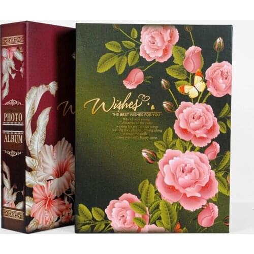 6/7/8 Inch Family Album High Capacity Wedding Baby Memory record Book Ticket Stub Collection Scrapbook With Luxry Box Photo Case