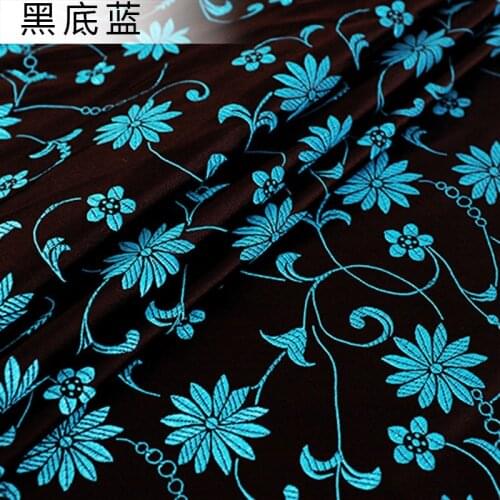Imitation silk brocade fabrics material jacquard clothes sewing cheongsam bag DIY designer satin fabric