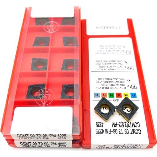 CCMT09T308 PM 4225 internal turning tool ccmt 3 (2.5) 1 pm carbide blade high quality CCMT 09T308 CNC lathe tool blade