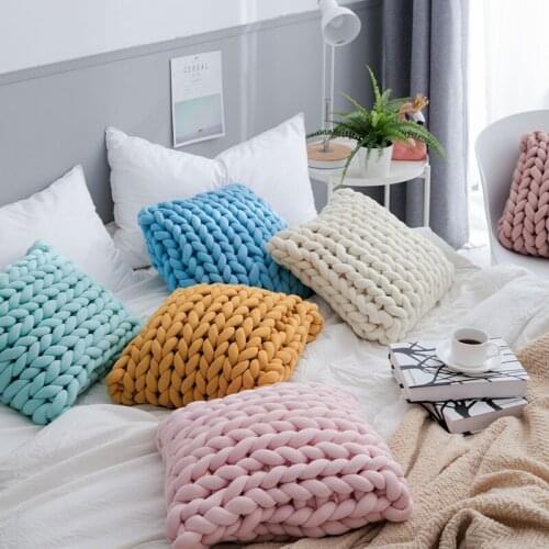 High quality Cotton seamless thick pipe handmade pillow cushion Home soft core cushion chair cushion seat cushion chair pillow